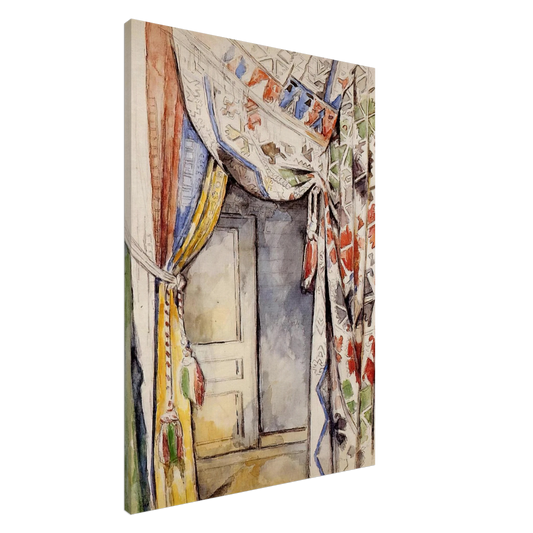 Paul Cezanne - Curtains Canvas - 20x30 cm / 8x12 inches-canvas
