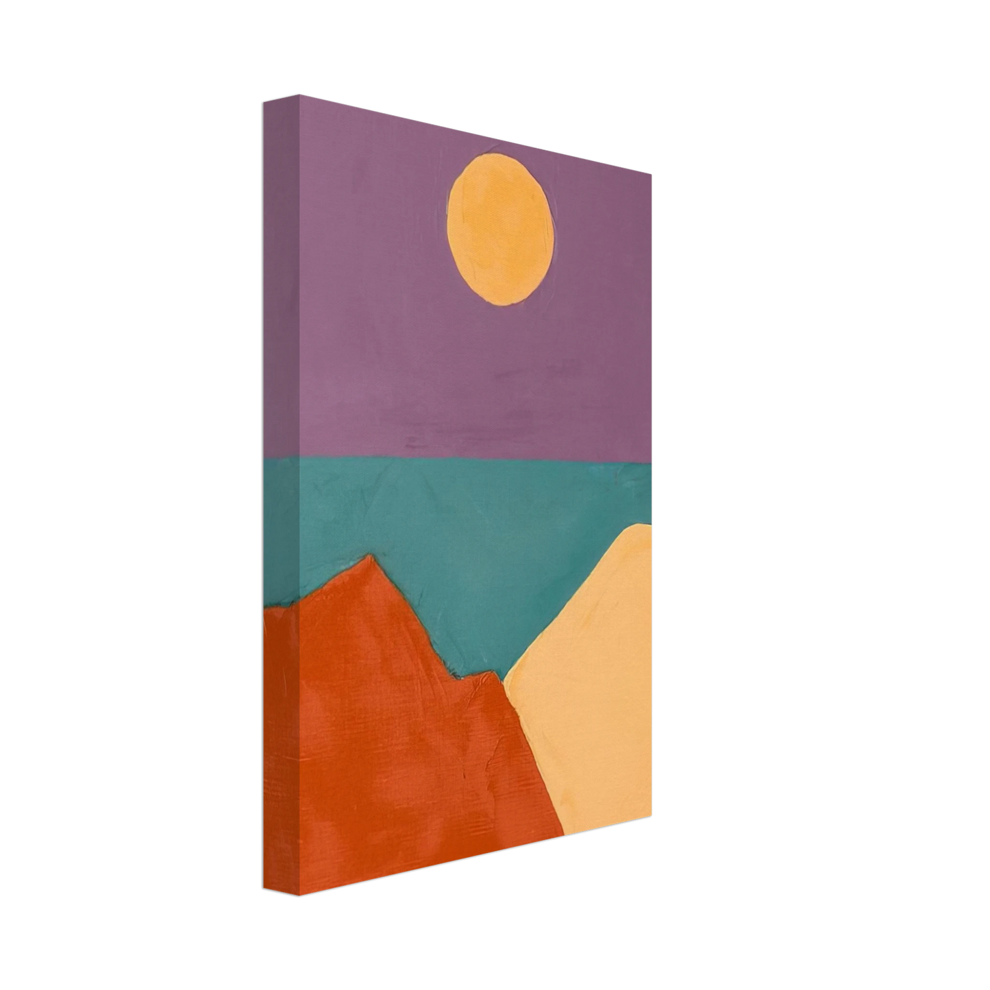 Etel Adnan - Untitled - 2015 Canvas - 40x60 cm / 16x24 inches-canvas