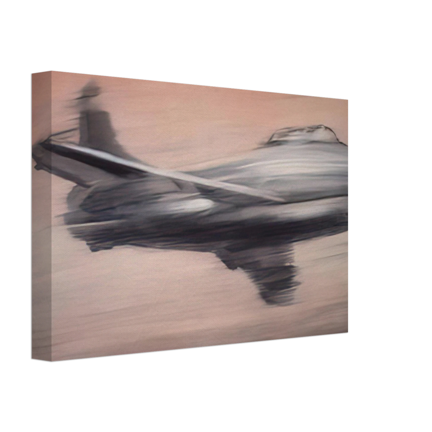 Gerhard Richter - JET FIGHTER 1963 Canvas - 70x100 cm / 28x40 inches-canvas