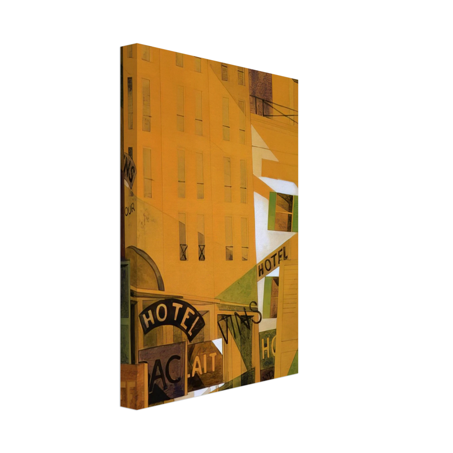 Charles Demuth - Hotel - 1921 Canvas - 40x60 cm / 16x24 inches-canvas