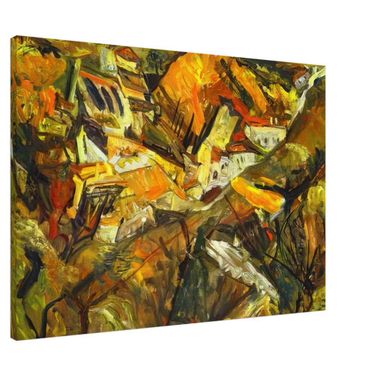 Chaim Soutine - CERET LANDSCAPE Canvas - 20x30 cm / 8x12 inches-canvas