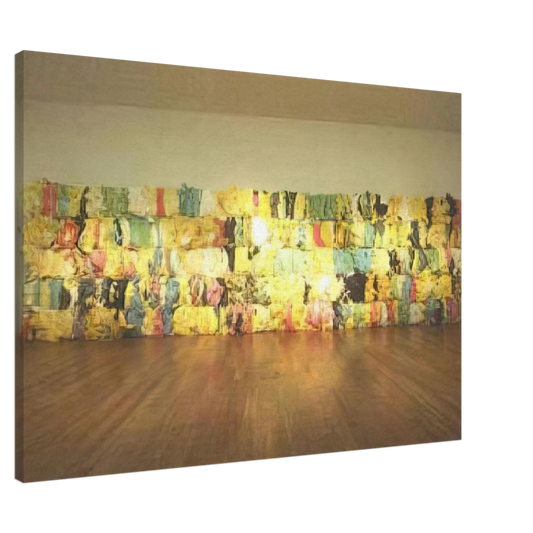 Joao Vieira - Cortina de Espuma - 2001 Canvas - 20x30 cm / 8x12 inches-canvas