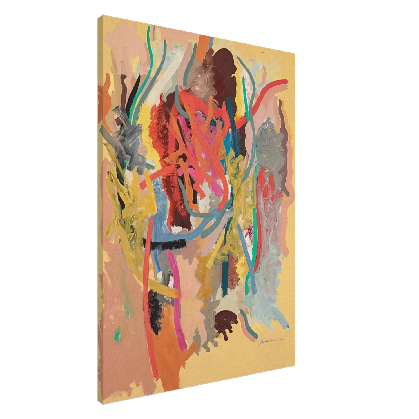 John Ferren - The Changeling - 1964 Canvas - 20x30 cm / 8x12 inches-canvas