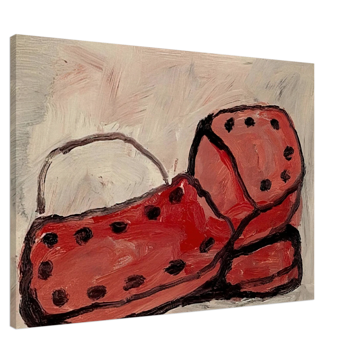 Philip Guston - SHOES 1968 Canvas - 20x30 cm / 8x12 inches-canvas