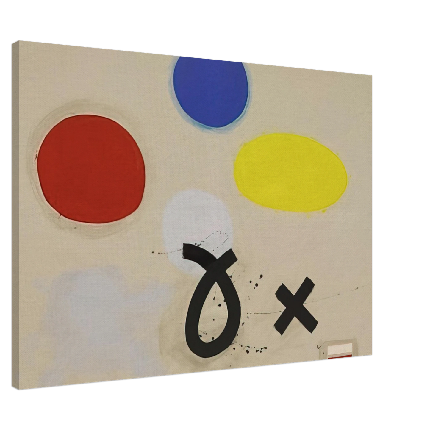 Adolph Gottlieb - Open and Closed - 1970 Canvas - 20x30 cm / 8x12 inches-canvas