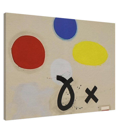 Adolph Gottlieb - Open and Closed - 1970 Canvas - 20x30 cm / 8x12 inches-canvas