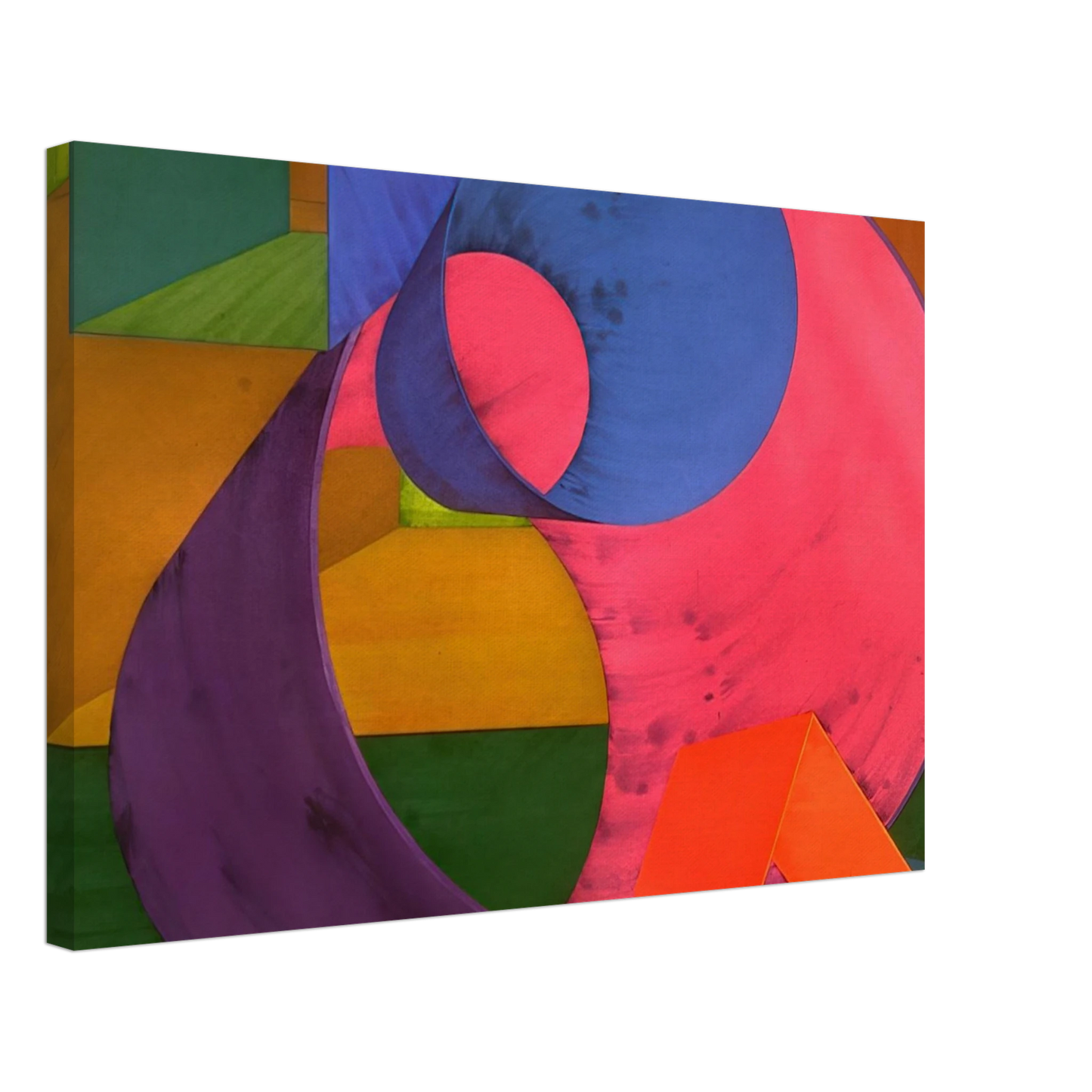 Al Held - Indigo Canvas - 70x100 cm / 28x40 inches-canvas