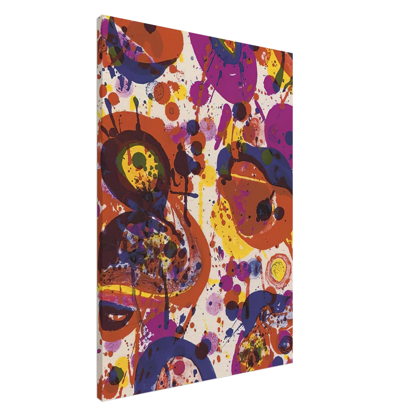 Sam Francis - Untitled  from Pasadena Box   Lembark L57  Canvas - 20x30 cm / 8x12 inches-canvas