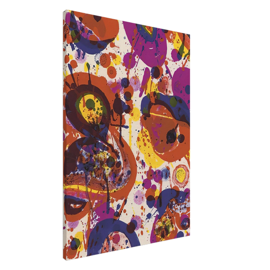 Sam Francis - Untitled  from Pasadena Box   Lembark L57  Canvas - 20x30 cm / 8x12 inches-canvas