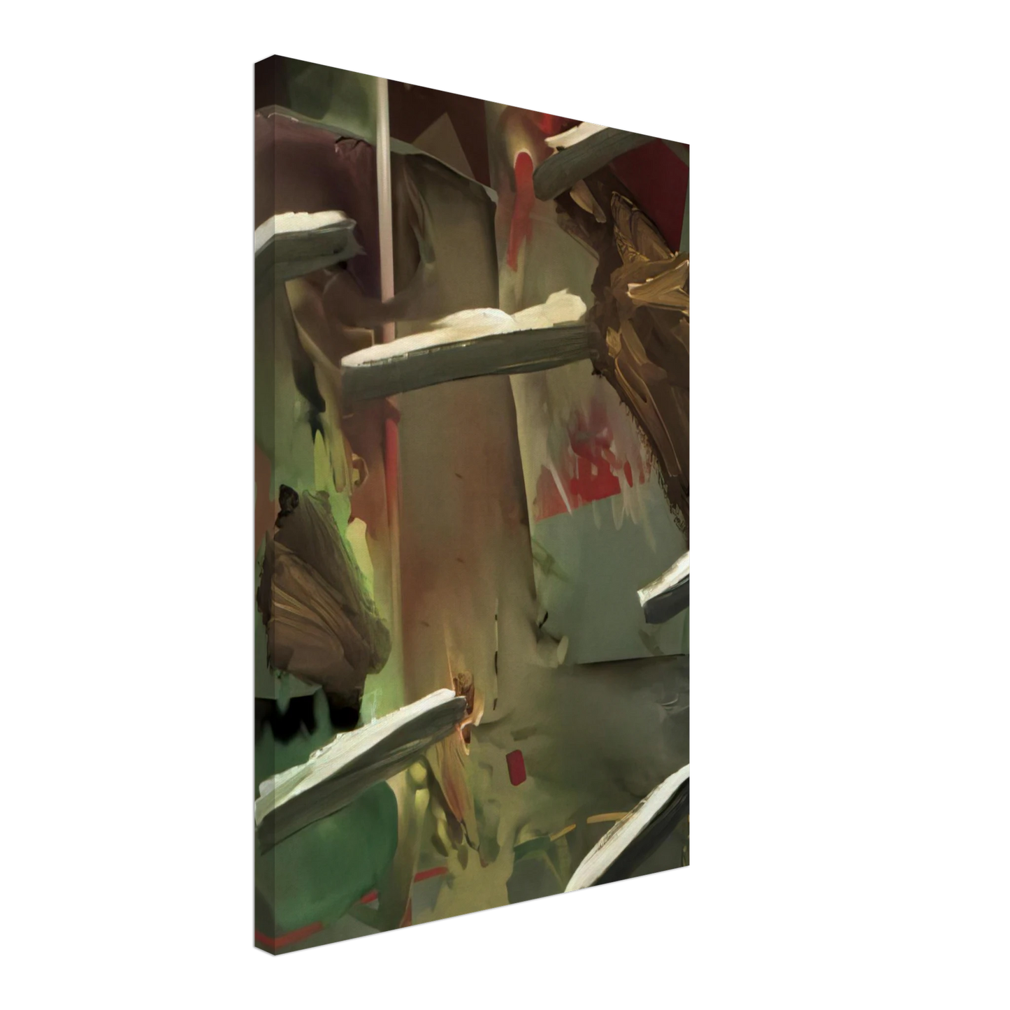 Gerhard Richter - ABSTRAKTES BILD ABSTRACT PAINTING 1976 Canvas - 40x60 cm / 16x24 inches-canvas