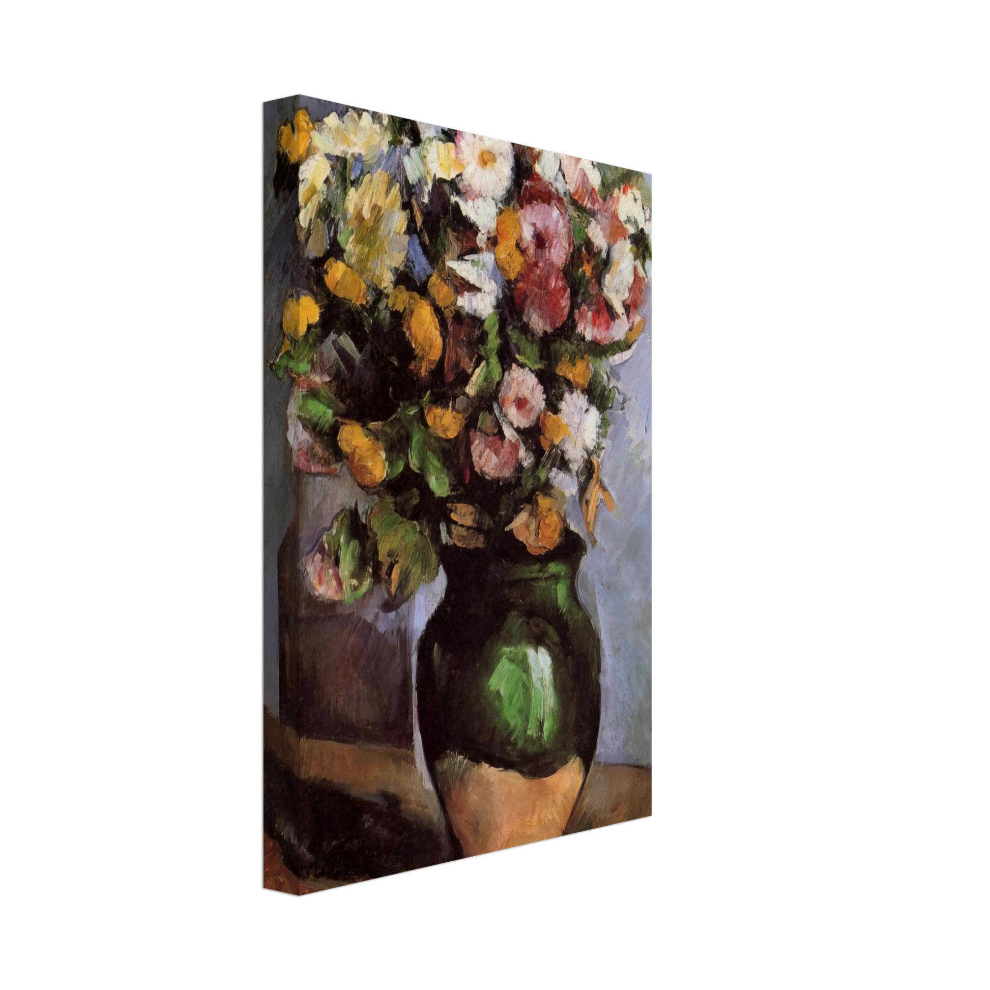Paul Cezanne - Flowers in an Olive Jar Canvas - 70x100 cm / 28x40 inches-canvas