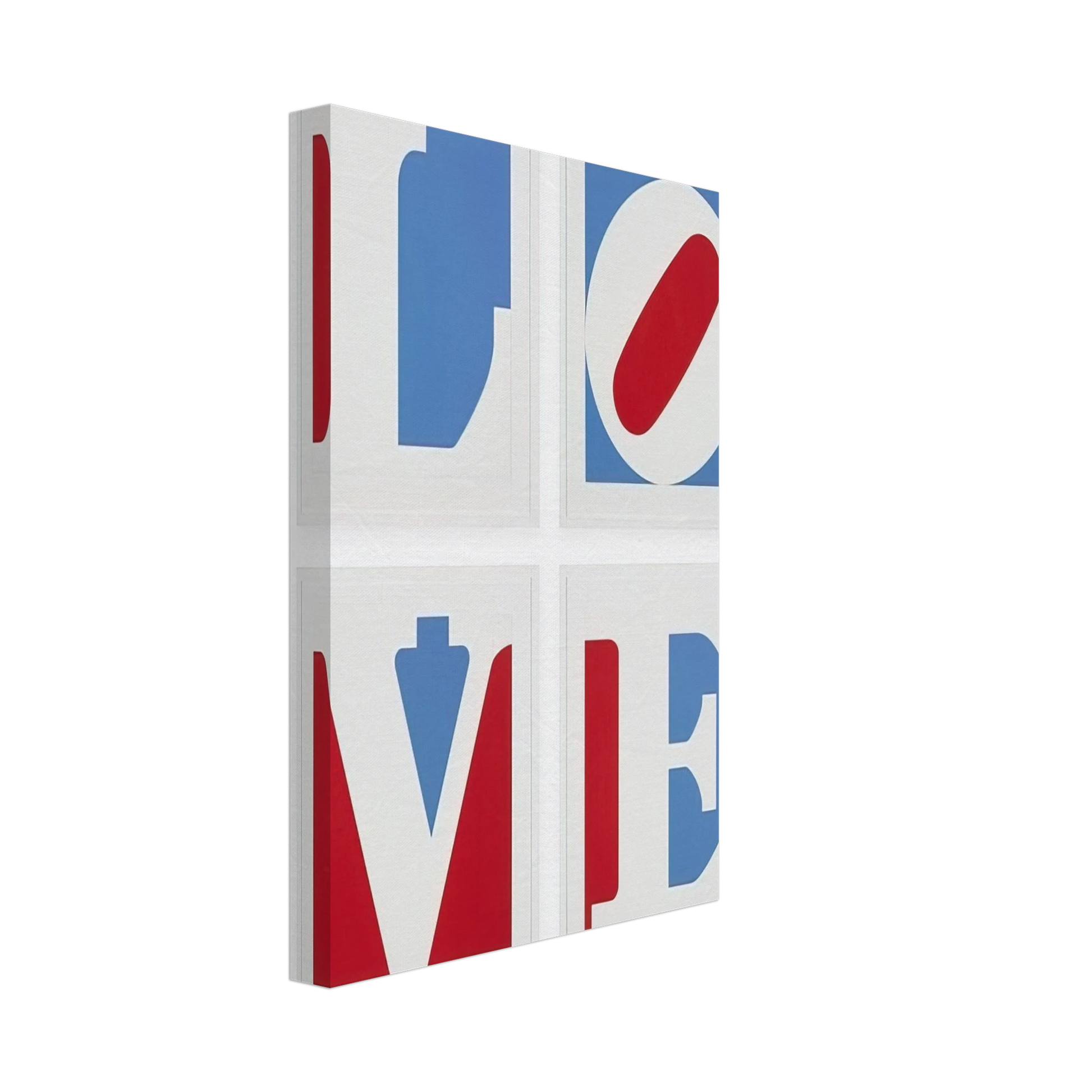 Robert Indiana - Four Panel Love Canvas - 40x60 cm / 16x24 inches-canvas