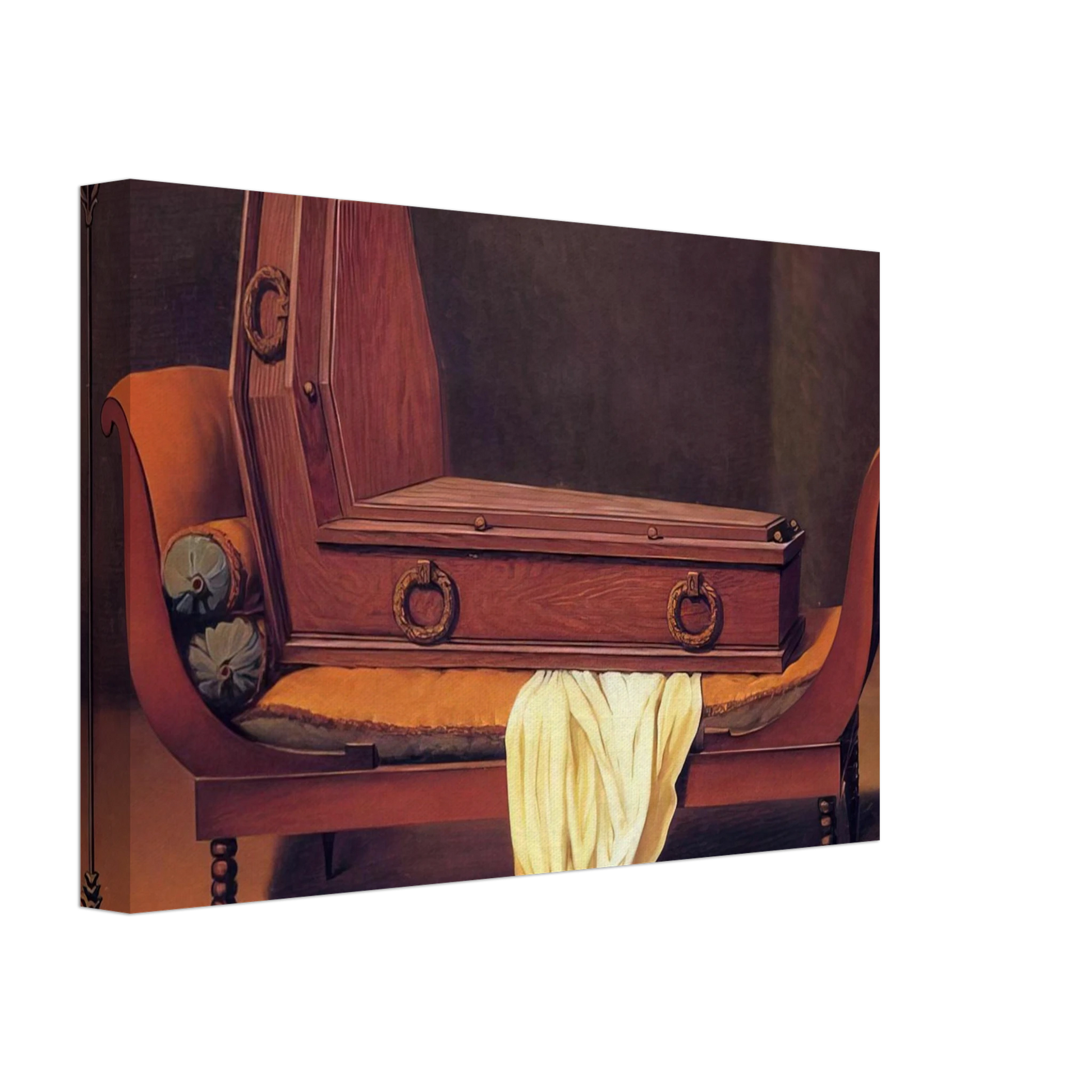 Rene Magritte - PERSPECTIVE MADAME RECAMIER BY DAVID 1949 Canvas - 40x60 cm / 16x24 inches-canvas