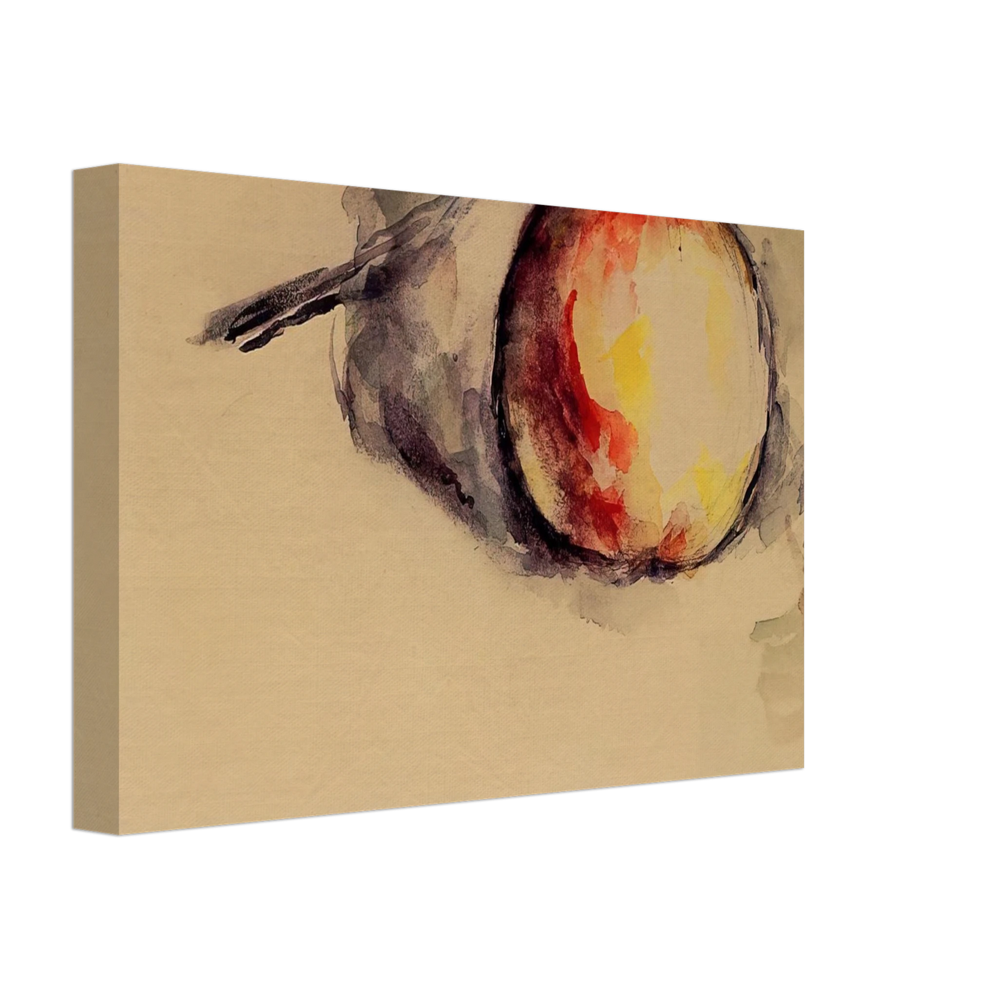Paul Cezanne - Study of an Apple Canvas - 70x100 cm / 28x40 inches-canvas