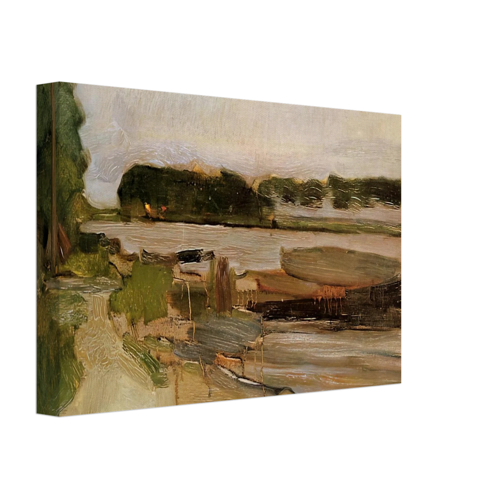 Piet Mondrian - At the Amstel Sun Canvas - 70x100 cm / 28x40 inches-canvas