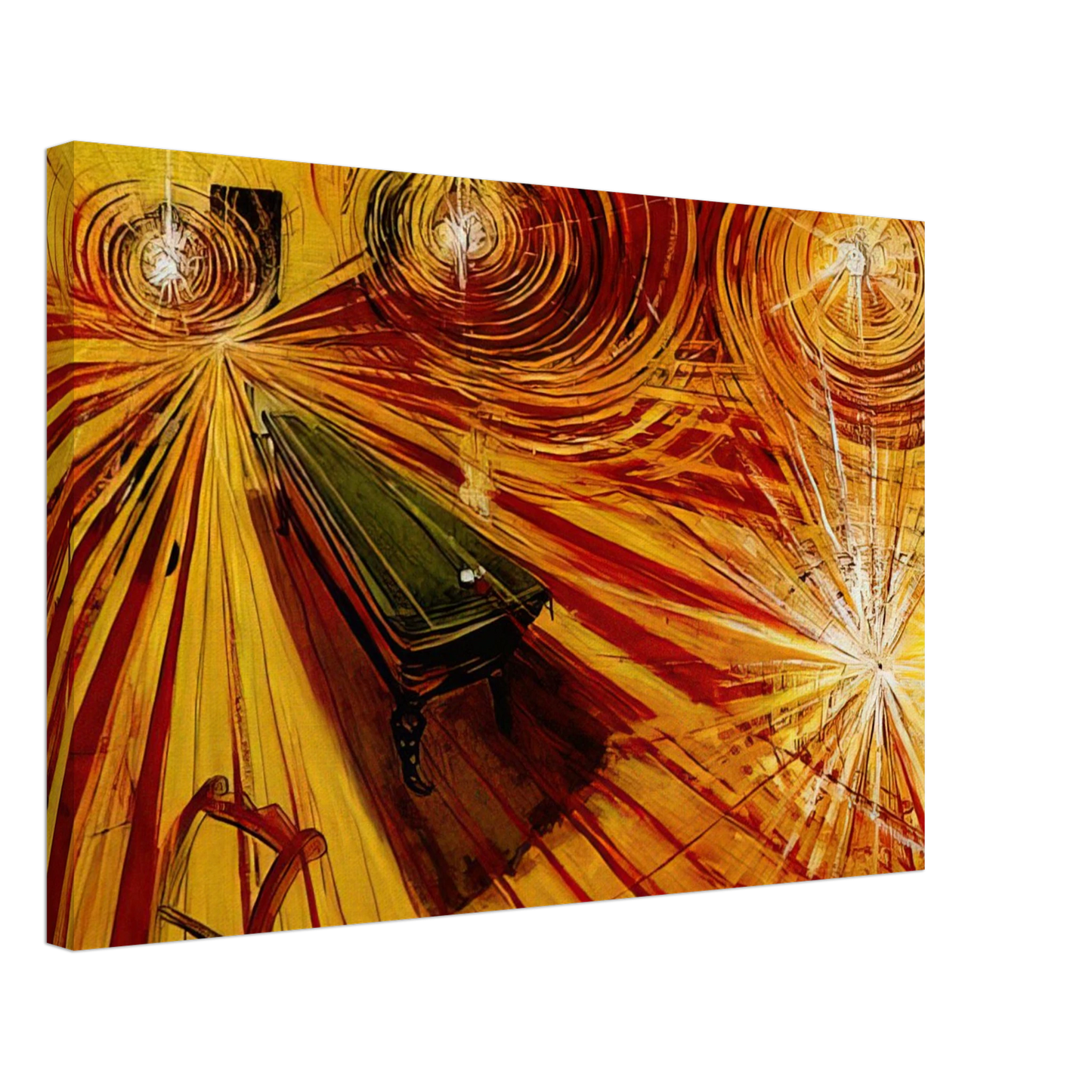 Brett Whiteley - Night Cafe - 1972 Canvas - 40x60 cm / 16x24 inches-canvas