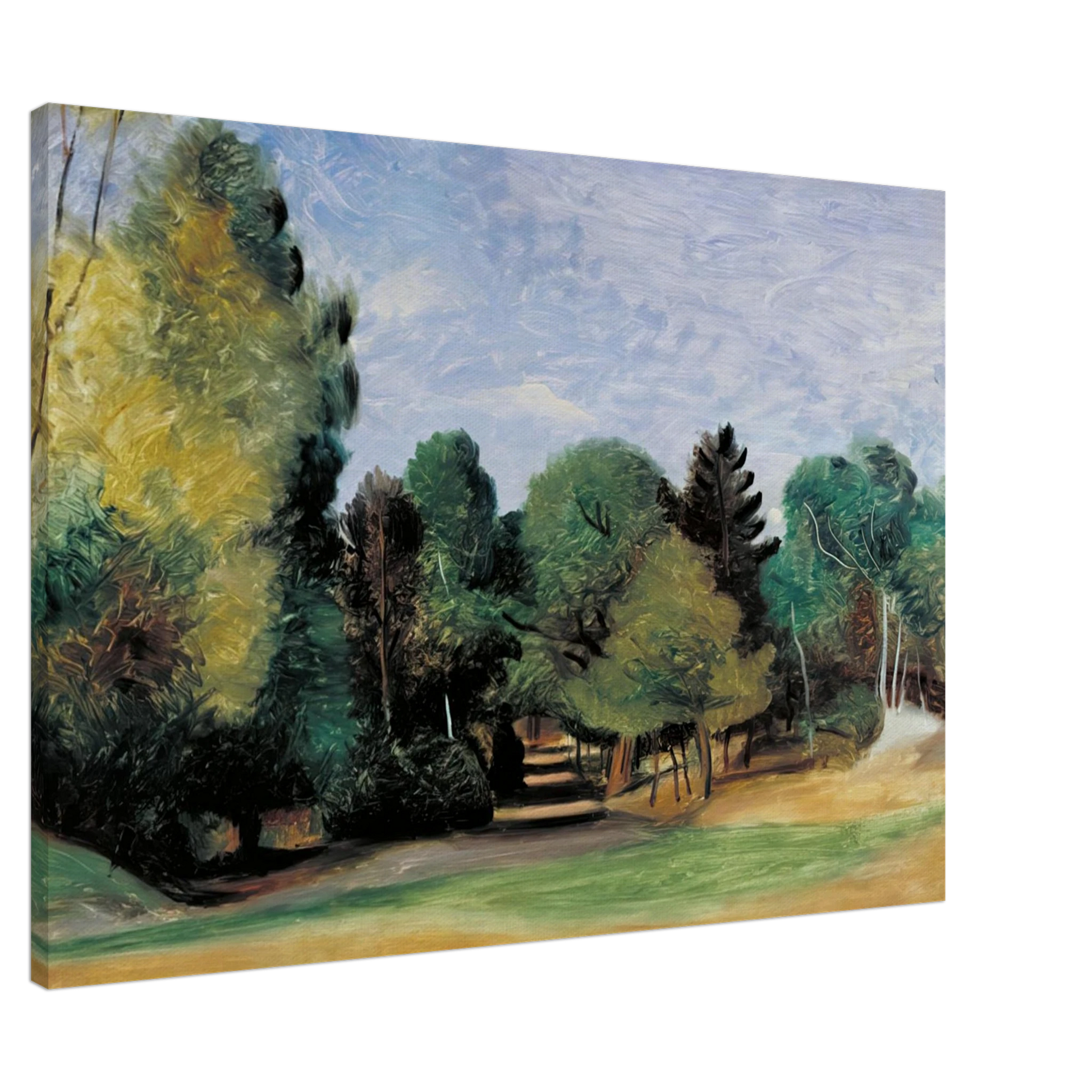 Andre Derain - LANDSCAPE NEAR BARBIZON 1922 Canvas - Default Title-canvas