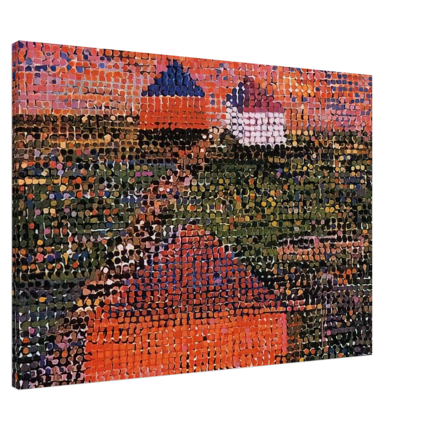 Jennifer Bartlett - Houses - 2005 Canvas - 20x30 cm / 8x12 inches-canvas