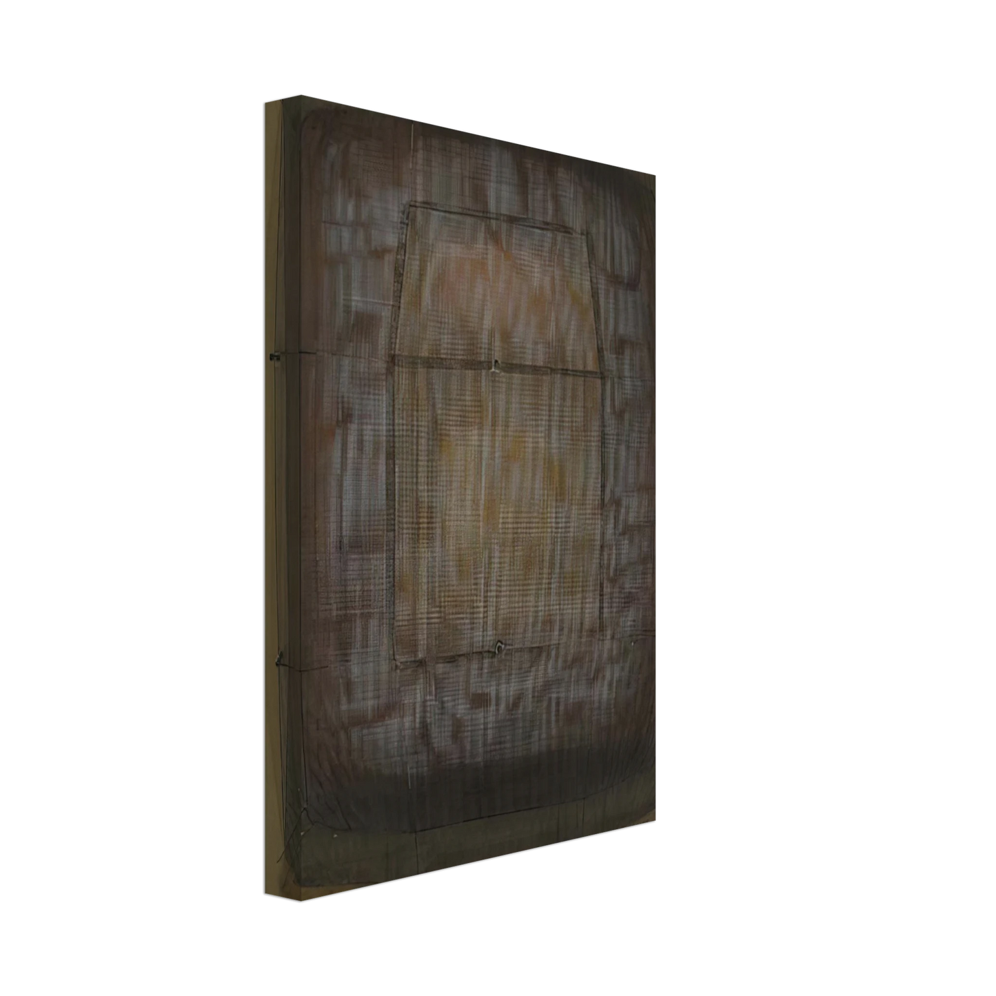 Manuel Rivera - Espejo dorado - Art Informel Canvas - 40x60 cm / 16x24 inches-canvas