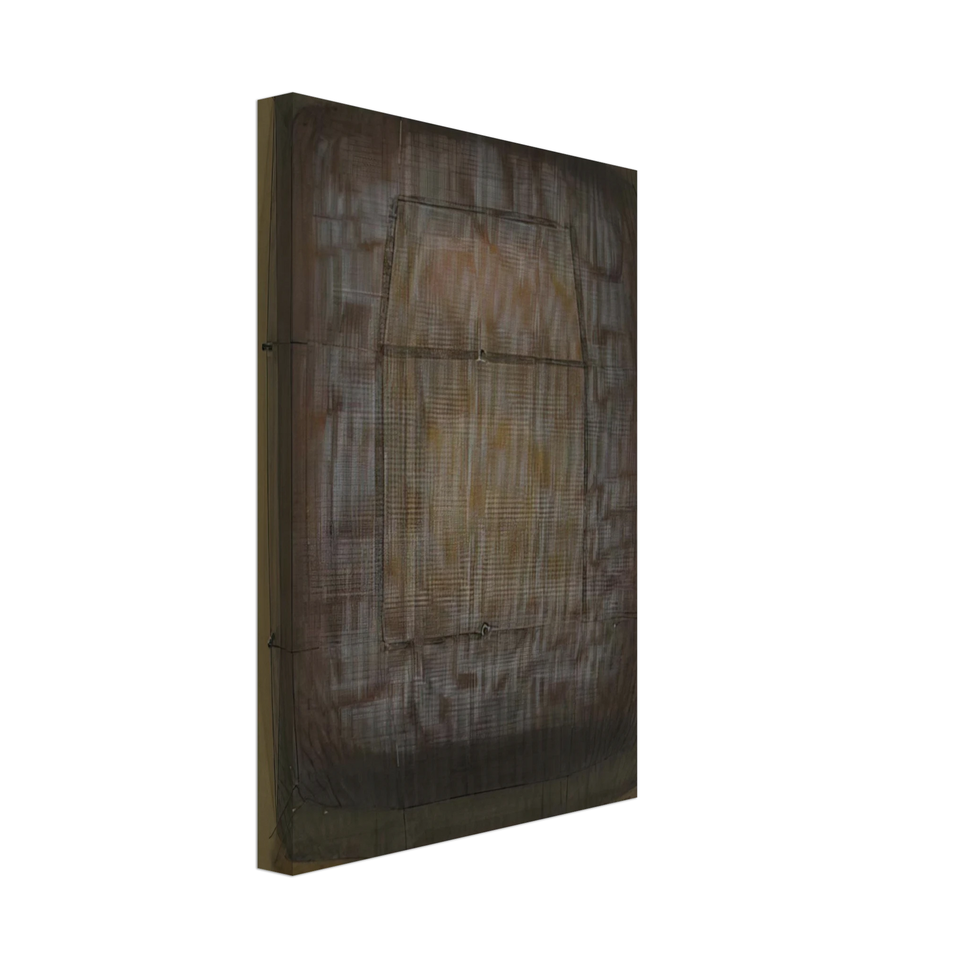 Manuel Rivera - Espejo dorado - Art Informel Canvas - 40x60 cm / 16x24 inches-canvas