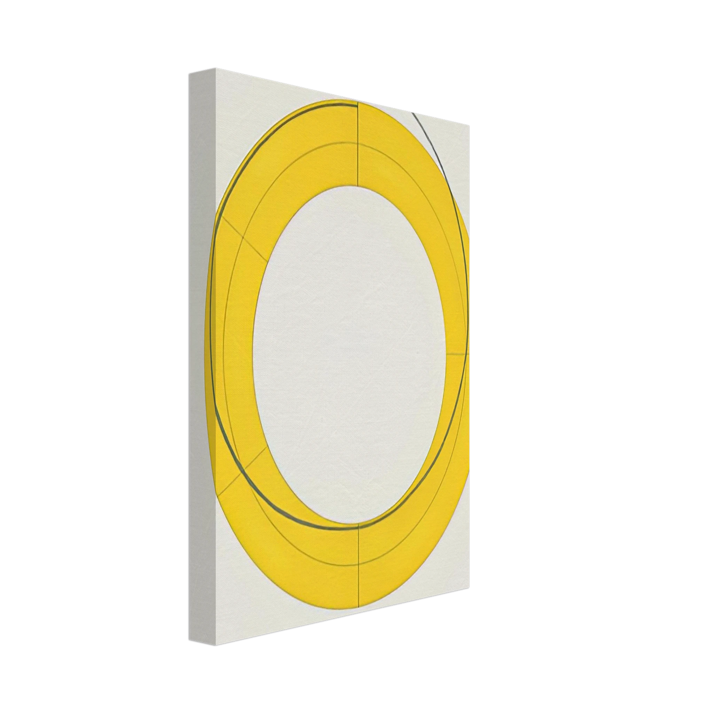 Robert Mangold - RING A YELLOW 2010 Canvas - 40x60 cm / 16x24 inches-canvas
