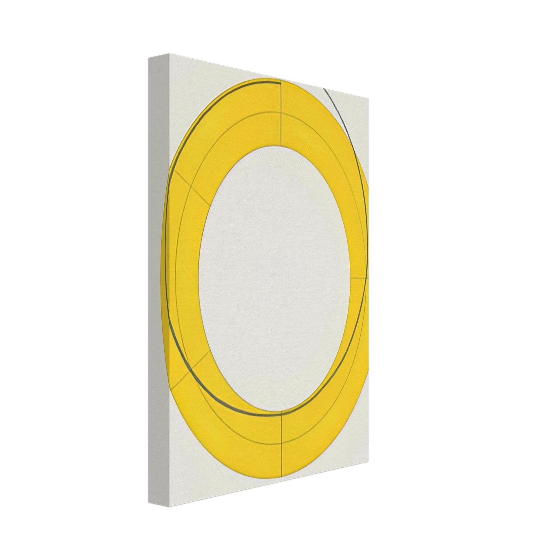 Robert Mangold - RING A YELLOW 2010 Canvas - 40x60 cm / 16x24 inches-canvas