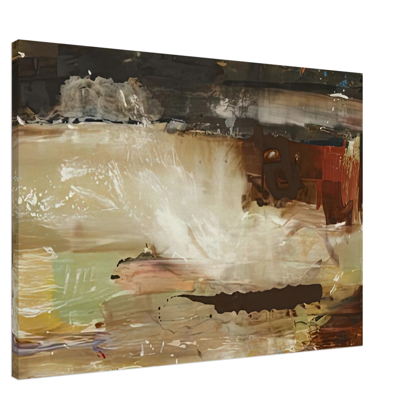 Helen Frankenthaler - For E.M., 1981- Canvas - 20x30 cm / 8x12 inches-canvas