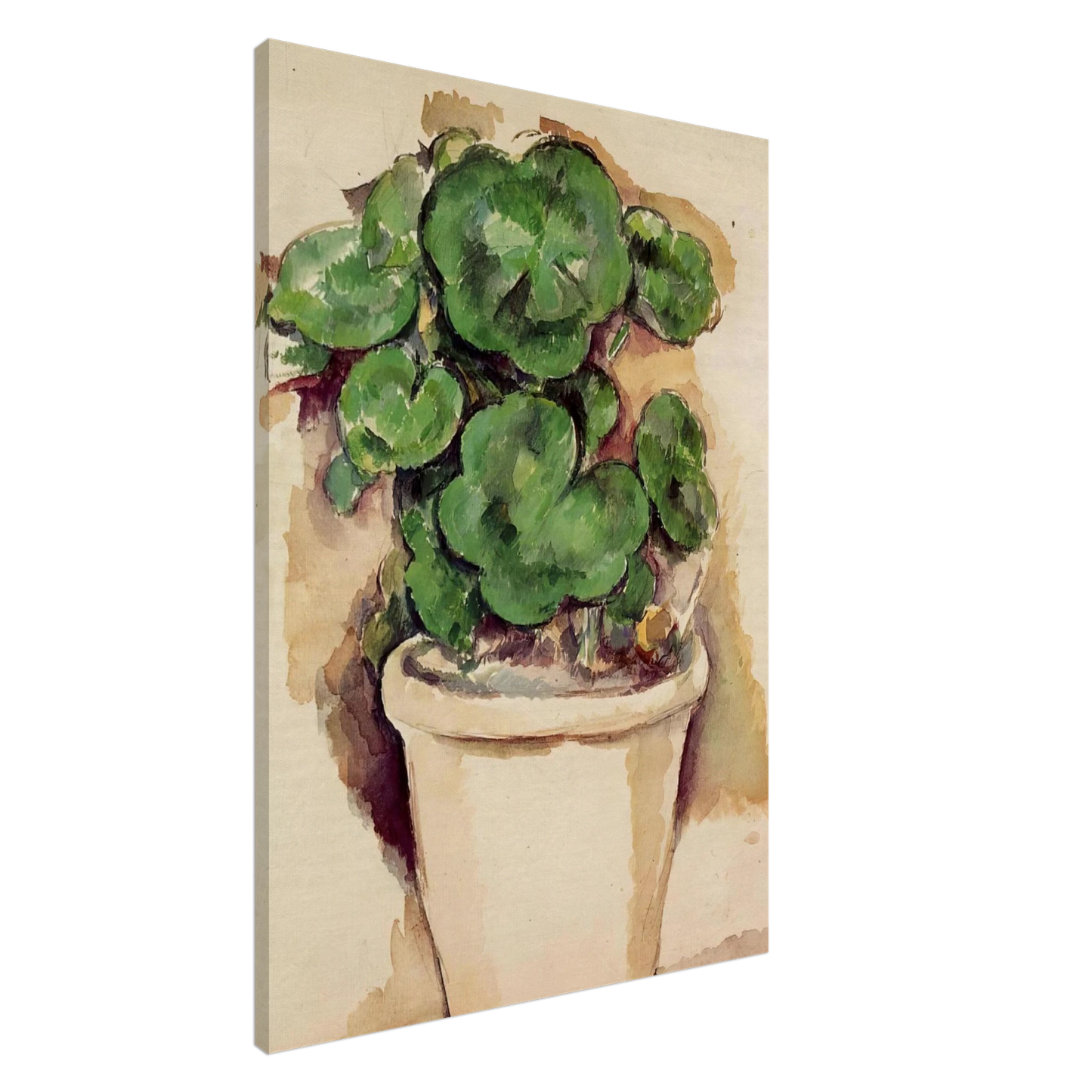 Paul Cezanne - Pot of Geraniums Canvas - 20x30 cm / 8x12 inches-canvas