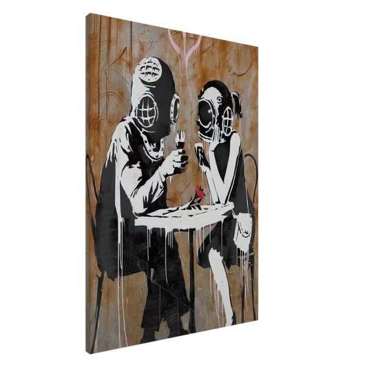 Banksy - THINK TANK 2003 Canvas - 20x30 cm / 8x12 inches-canvas