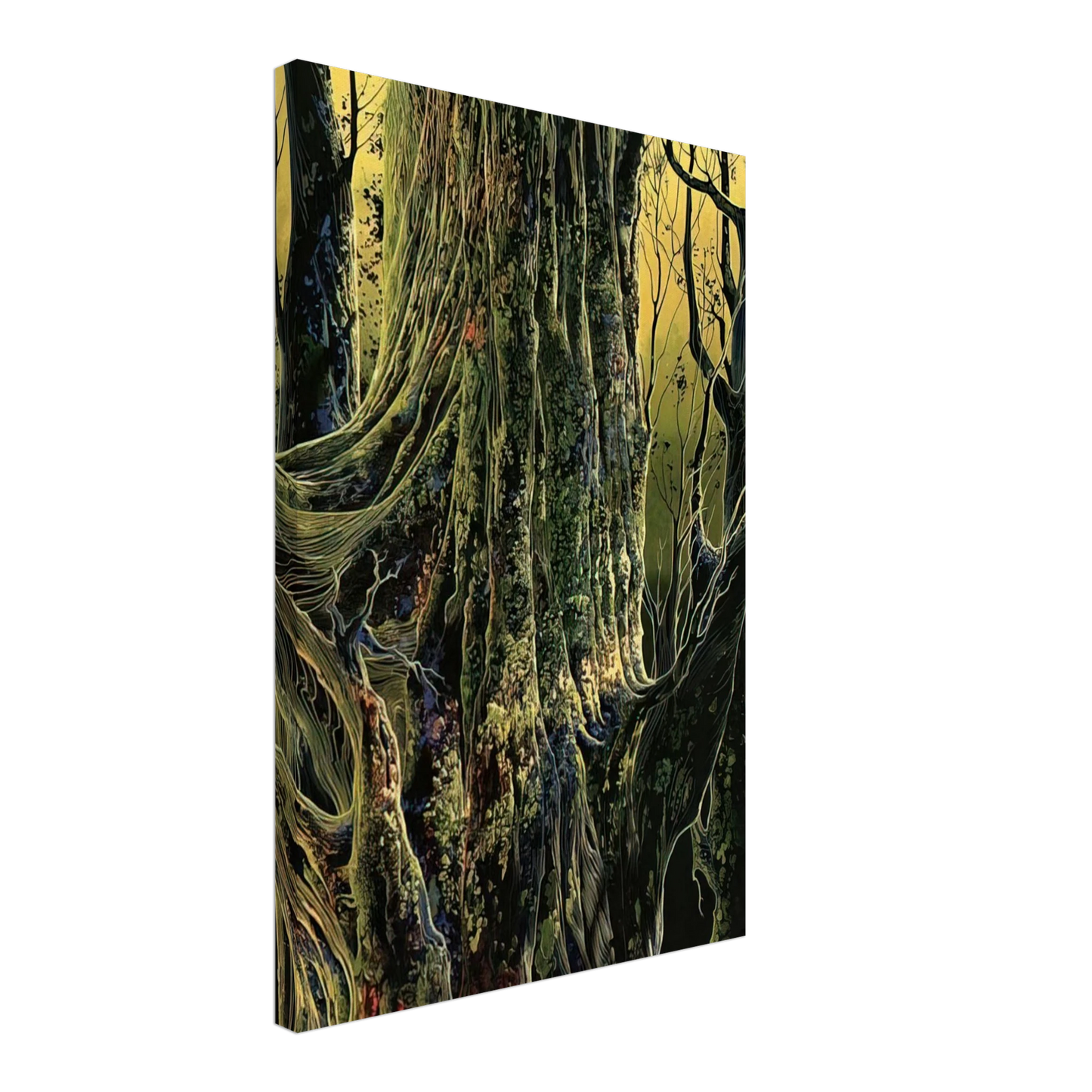 Eyvind Earle - Ancient Tree Canvas - 40x60 cm / 16x24 inches-canvas
