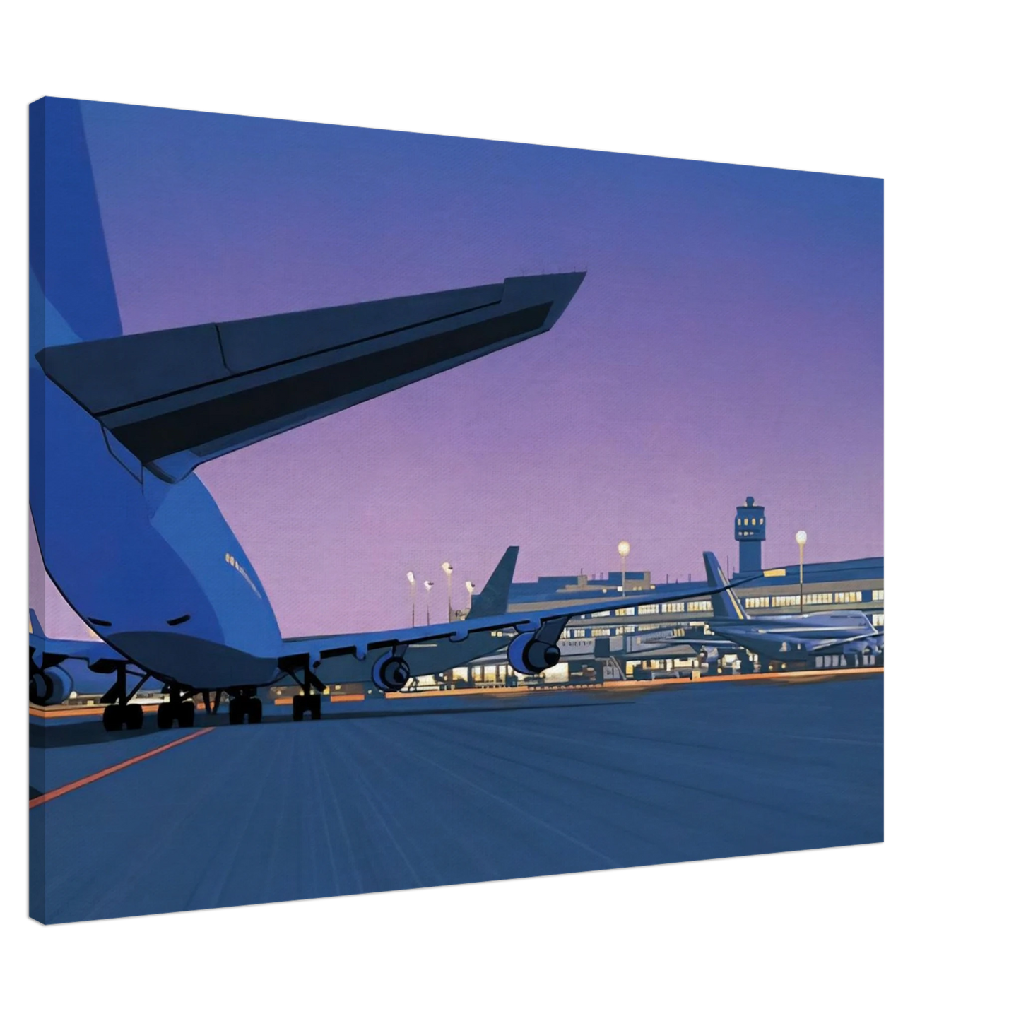 Hiroshi Nagai - Taxiway Canvas - 20x30 cm / 8x12 inches-canvas