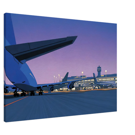 Hiroshi Nagai - Taxiway Canvas - 20x30 cm / 8x12 inches-canvas