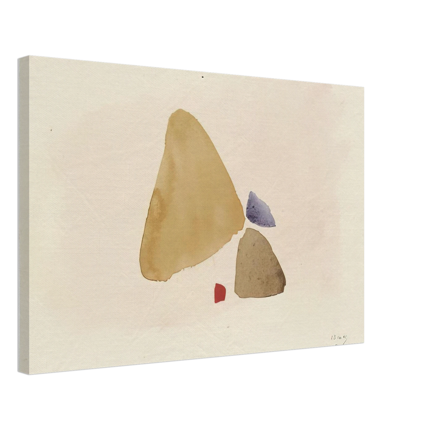 Julius Bissier - 23.10.49 - 1949 Canvas - 70x100 cm / 28x40 inches-canvas