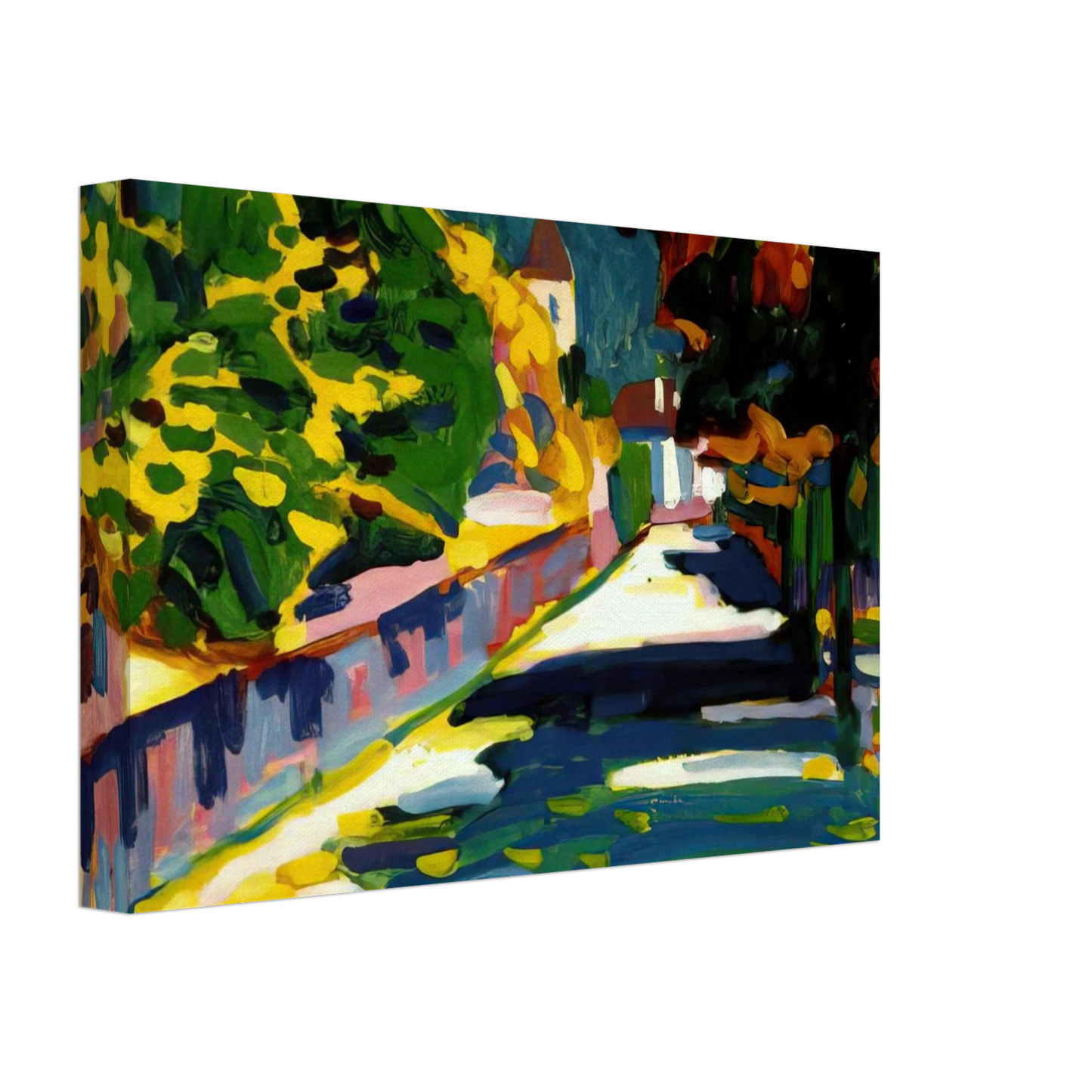 Wassily Kandinsky - AUTUMN IN BAVARIA 1908 Canvas - 40x60 cm / 16x24 inches-canvas