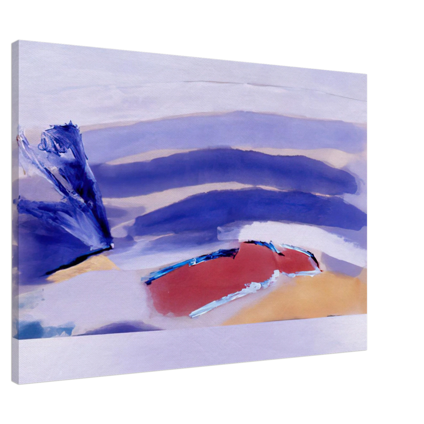 Ronnie Landfield - The Spaniard For Picasso - 1980 Canvas - 20x30 cm / 8x12 inches-canvas