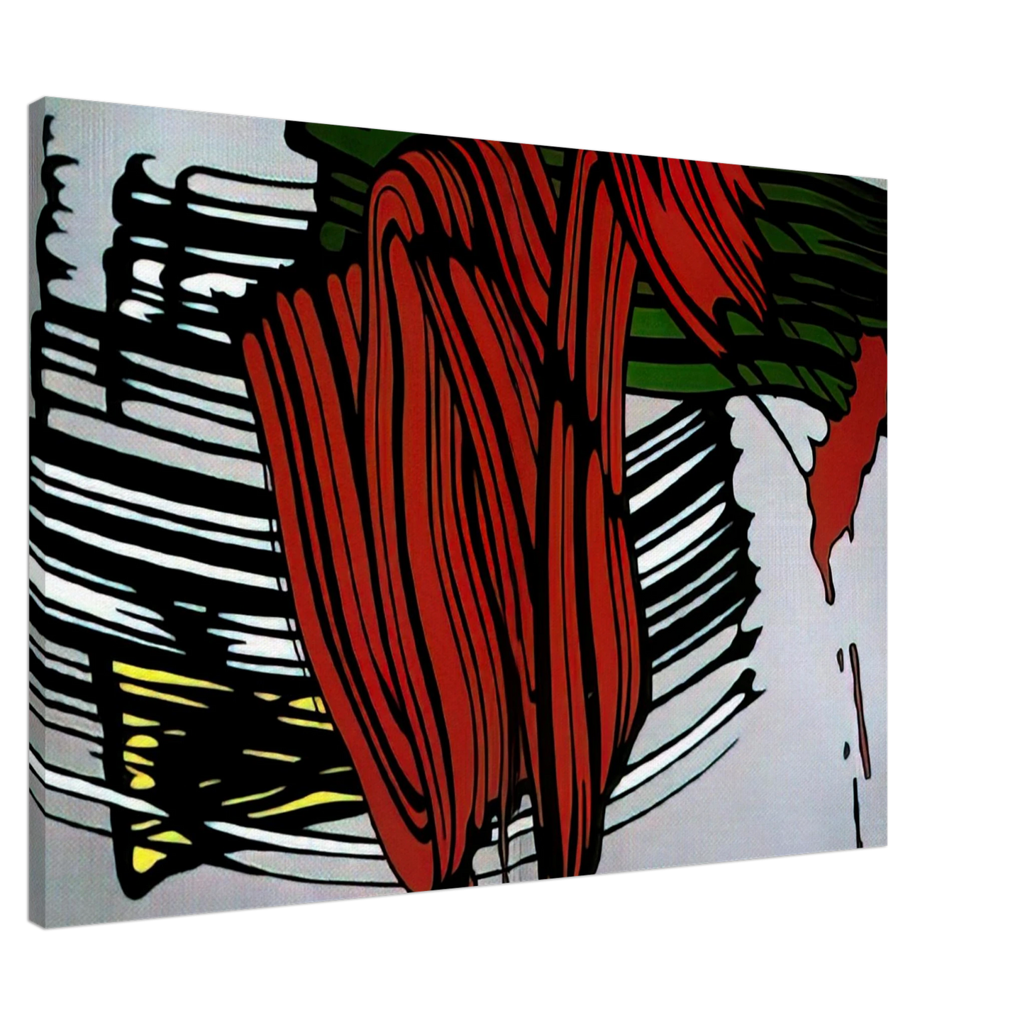 Roy Lichtenstein - BIG PAINTING NO 6 1965 1 Canvas - 20x30 cm / 8x12 inches-canvas