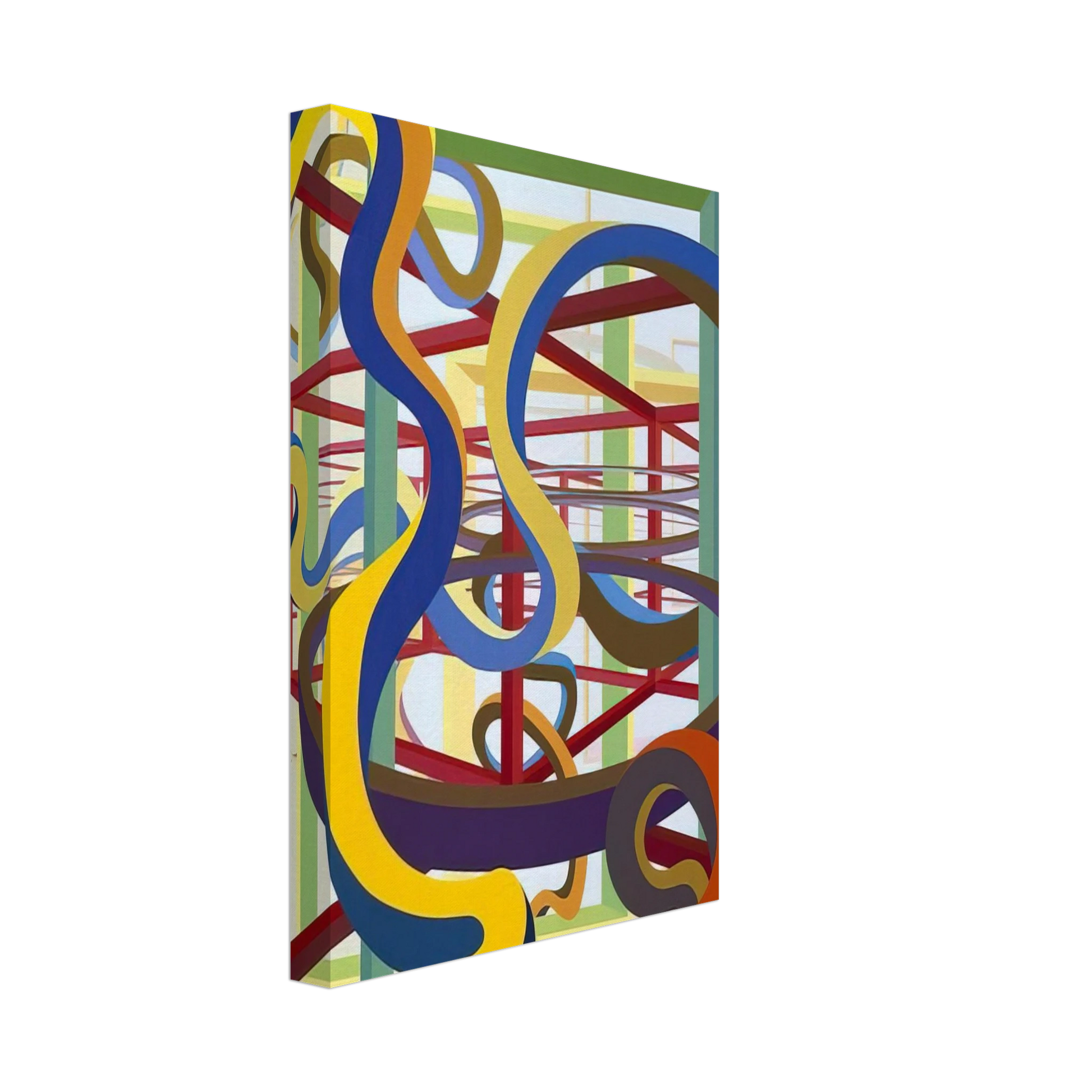 Al Held - Vorcex IV Canvas - 70x100 cm / 28x40 inches-canvas