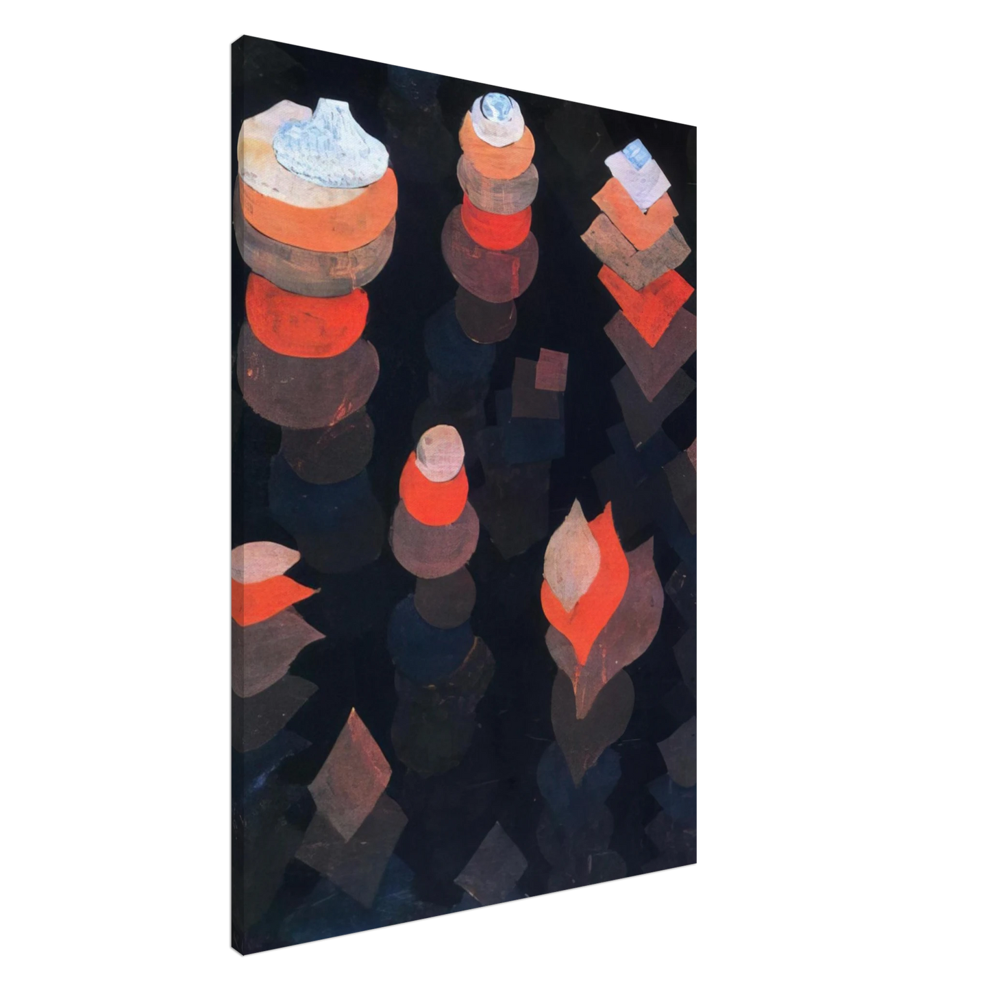 Paul Klee - GROWTH OF THE NIGHT PLANTS 1922 Canvas - 20x30 cm / 8x12 inches-canvas