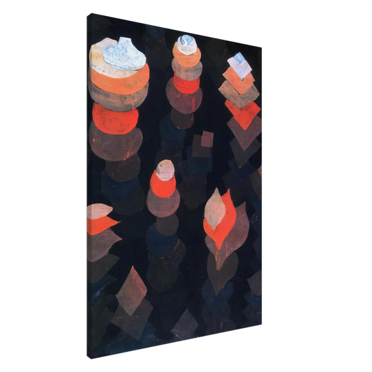 Paul Klee - GROWTH OF THE NIGHT PLANTS 1922 Canvas - 20x30 cm / 8x12 inches-canvas