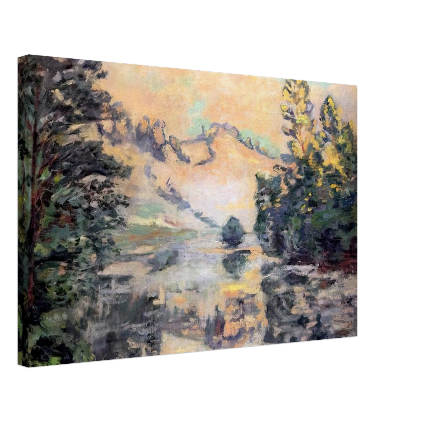 Armand Guillaumin - Landscape of Creuse - 1897 Canvas - 70x100 cm / 28x40 inches-canvas