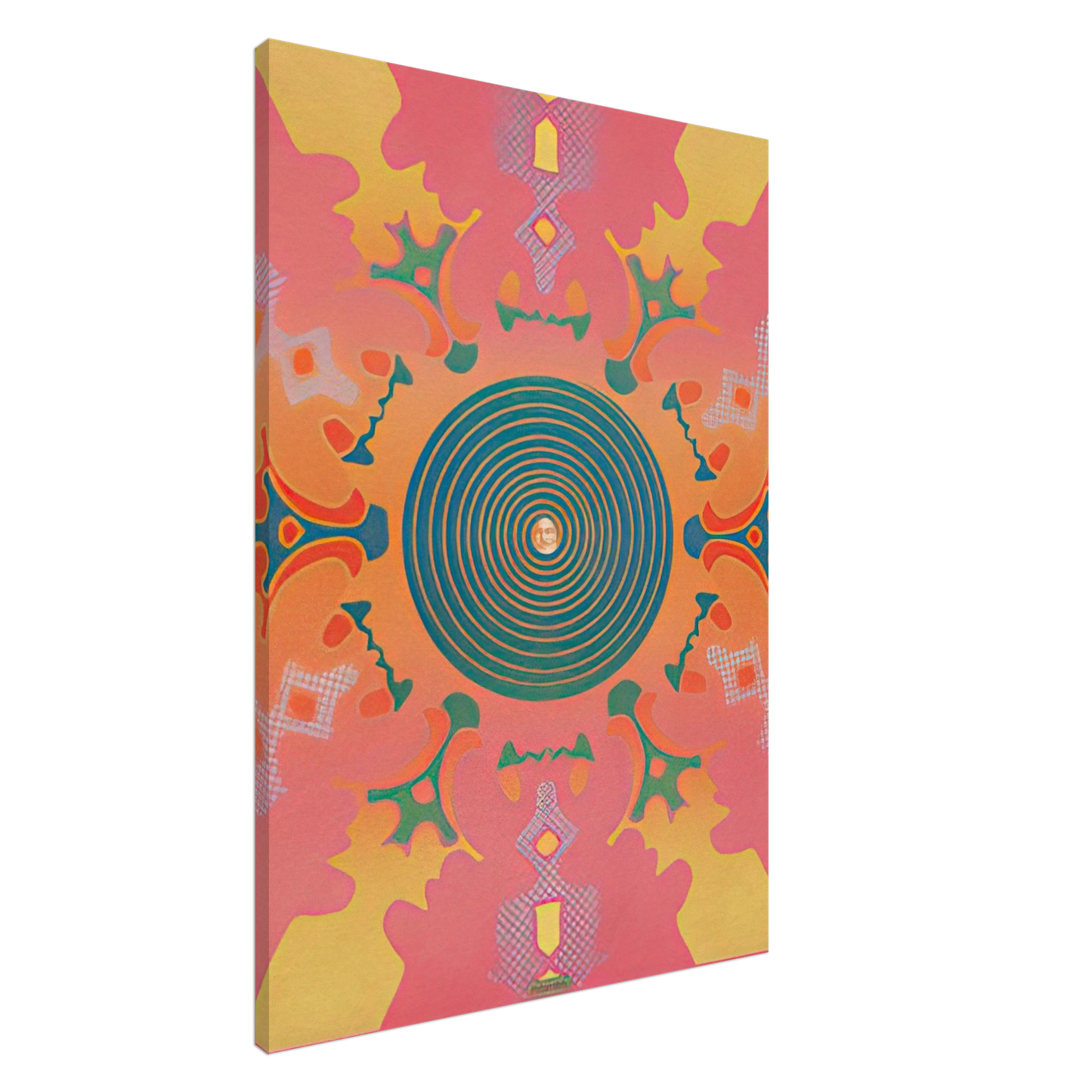 Peter Max - THE VISIONARIES AT THE EAST HAMPTON GALLERY 1967 Canvas - 20x30 cm / 8x12 inches-canvas