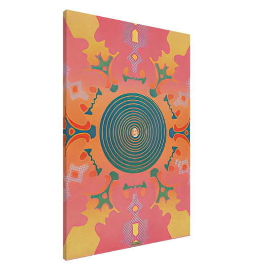 Peter Max - THE VISIONARIES AT THE EAST HAMPTON GALLERY 1967 Canvas - 20x30 cm / 8x12 inches-canvas