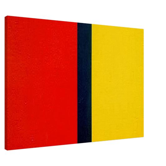 Barnett Newman - Who's Afraid of Red, Yellow, and Blue IV Canvas - 20x30 cm / 8x12 inches-canvas
