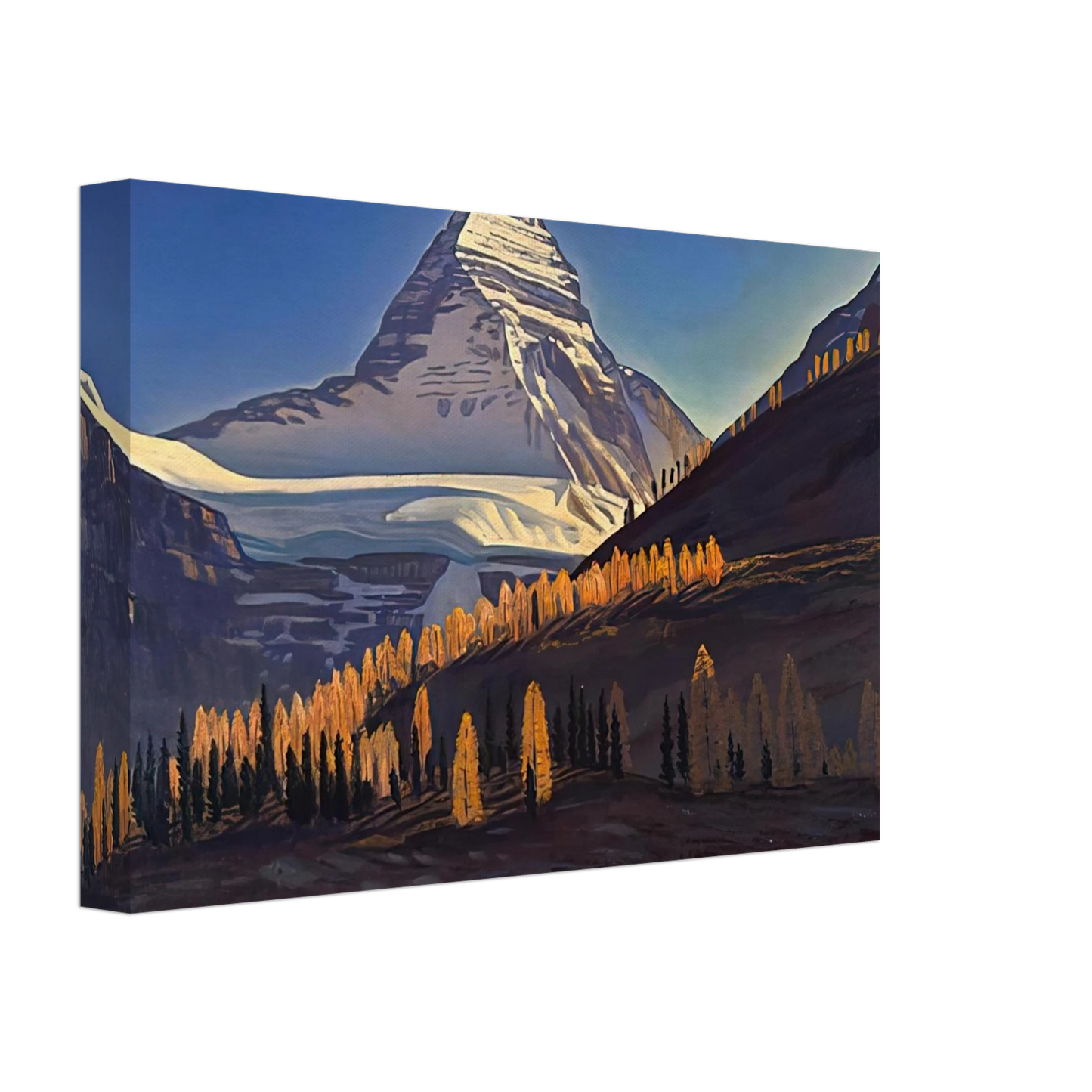 Rockwell Kent - Mount Assiniboine. Canadian Rockies Canvas - 70x100 cm / 28x40 inches-canvas