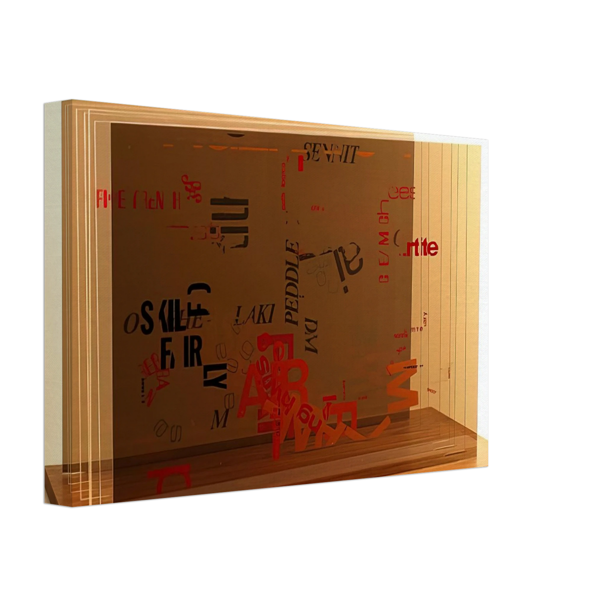 John Cage - Not Wanting To Say Anything About Marcel, II - 1969 Canvas - 70x100 cm / 28x40 inches-canvas