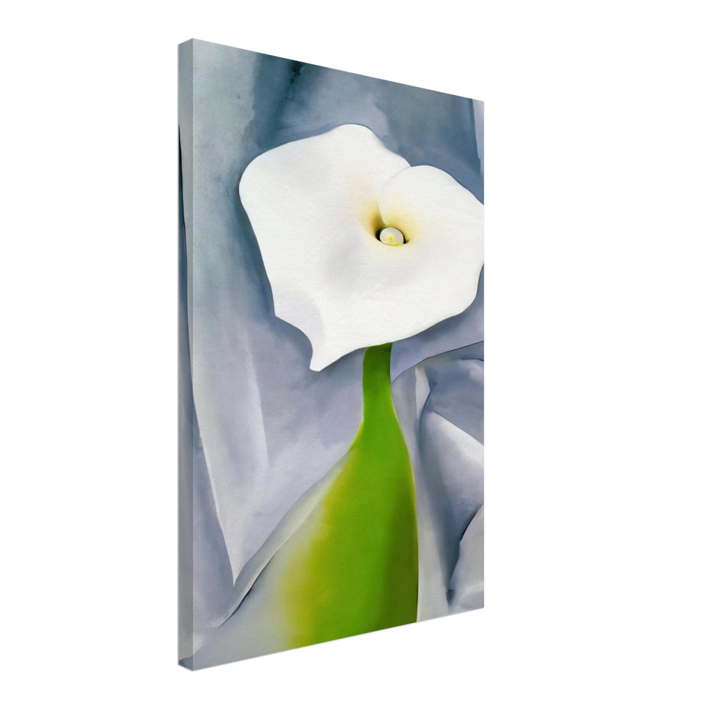 Georgia O'Keeffe - Calla Lily on Grey Canvas - 40x60 cm / 16x24 inches-canvas