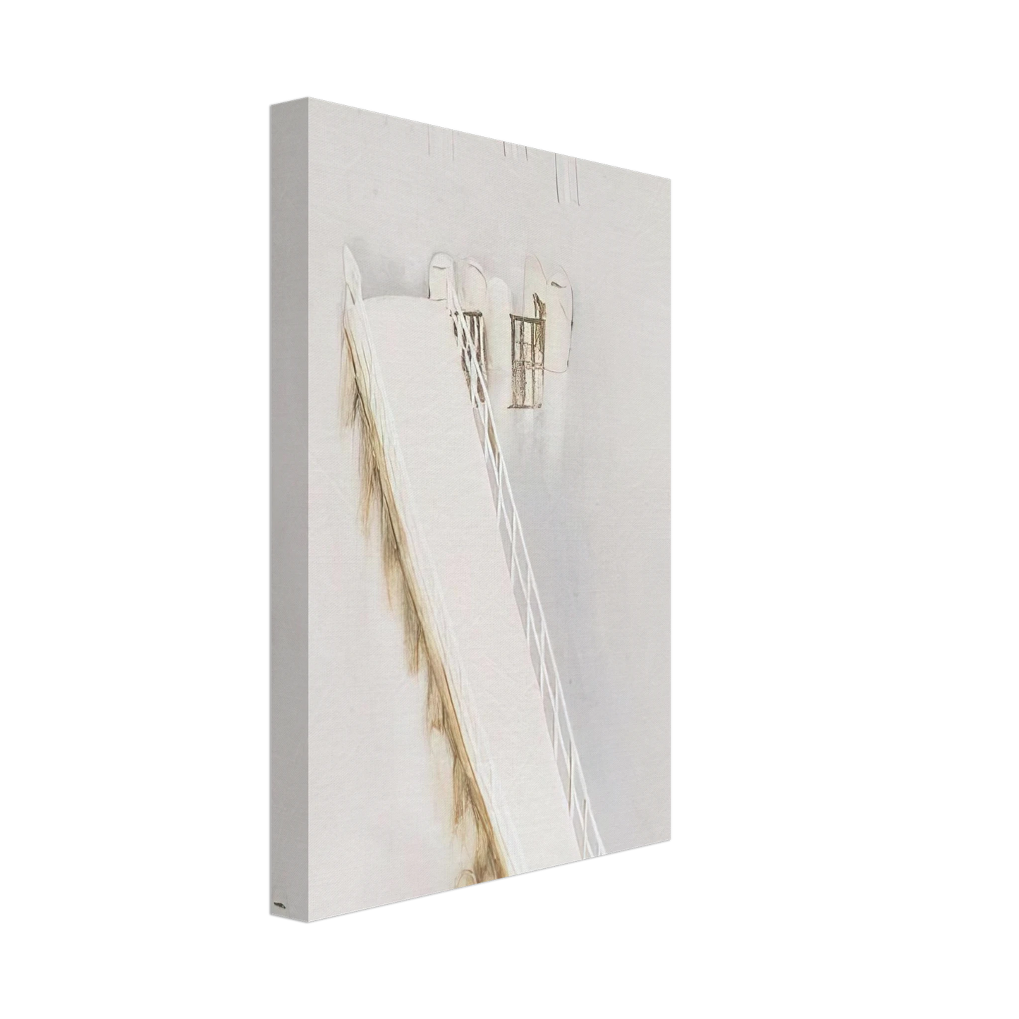 Brett Whiteley - Lavender Bay Pier in the Rain - 1976 Canvas - 40x60 cm / 16x24 inches-canvas