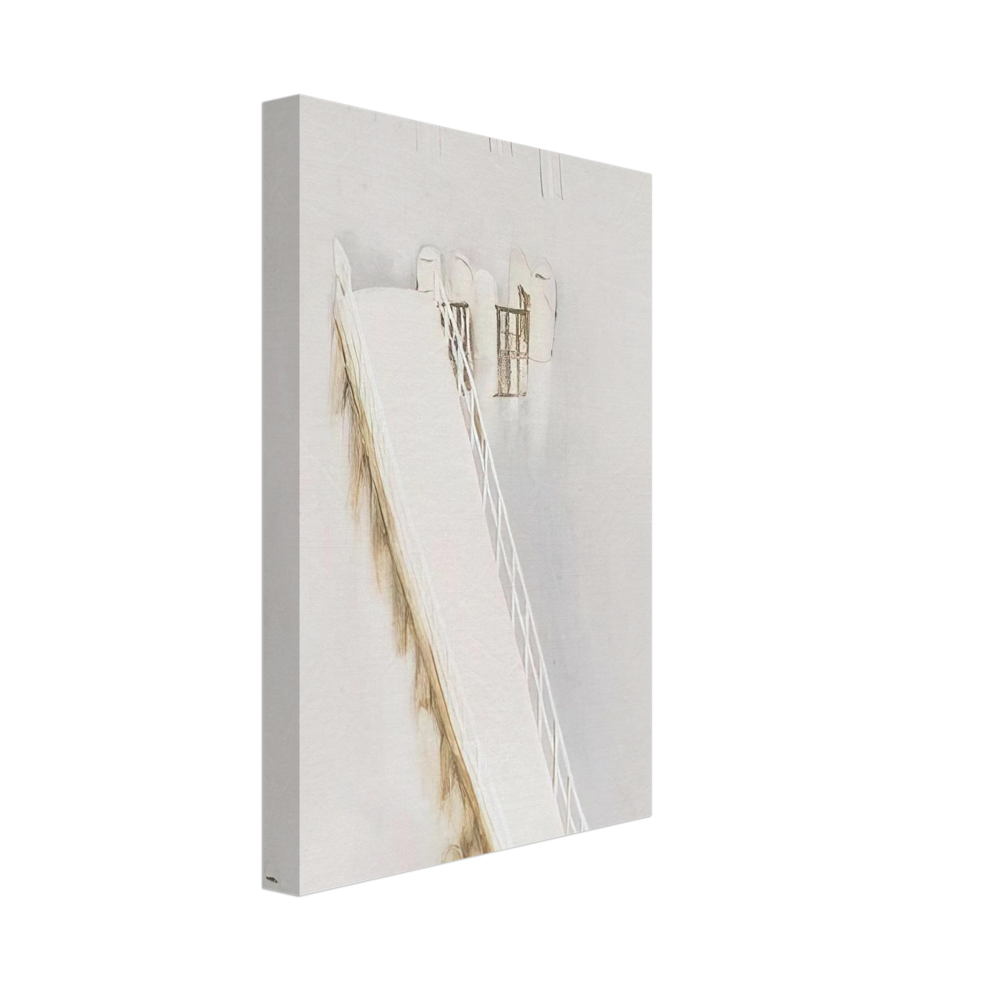 Brett Whiteley - Lavender Bay Pier in the Rain - 1976 Canvas - 40x60 cm / 16x24 inches-canvas