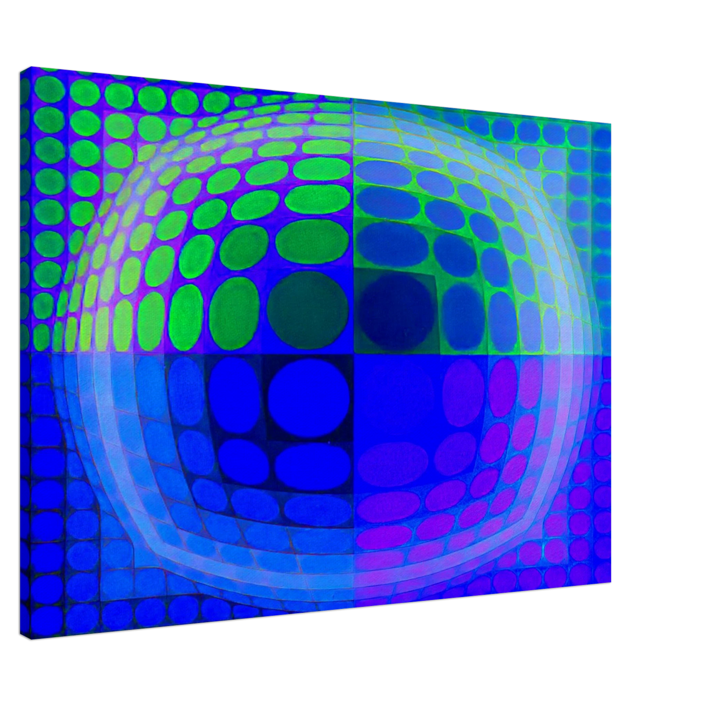 Victor Vasarely - Pal-Ket - 1974 Canvas - 20x30 cm / 8x12 inches-canvas