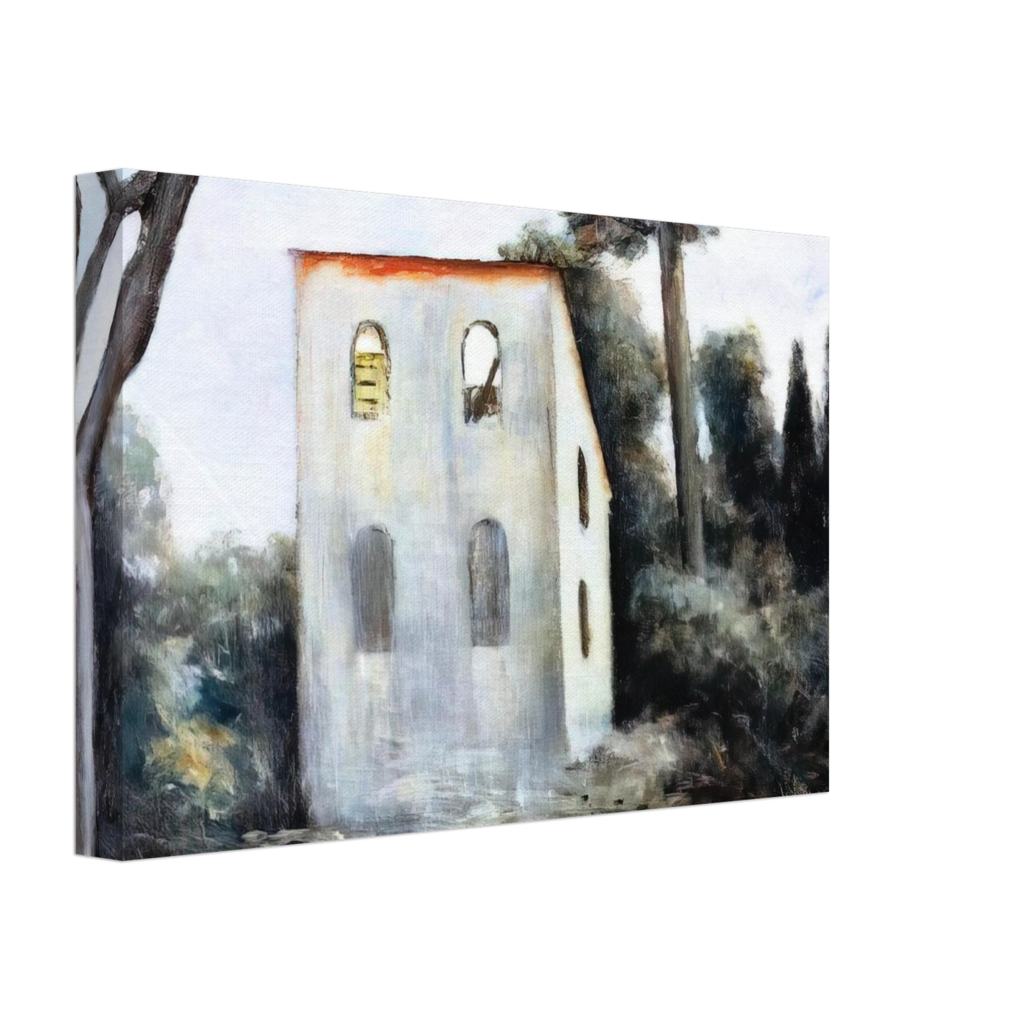 Carlo Carra - LA CASA ABBANDONATA 1930 Canvas - 40x60 cm / 16x24 inches-canvas